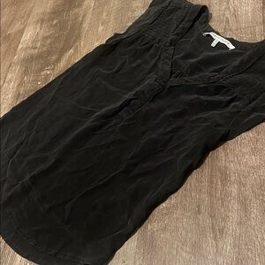 Collective Concepts Black V-Neck Top